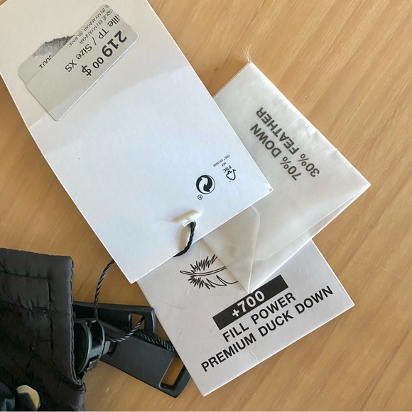 Zara long down feather puffer jacket black - Picture 11 of 16